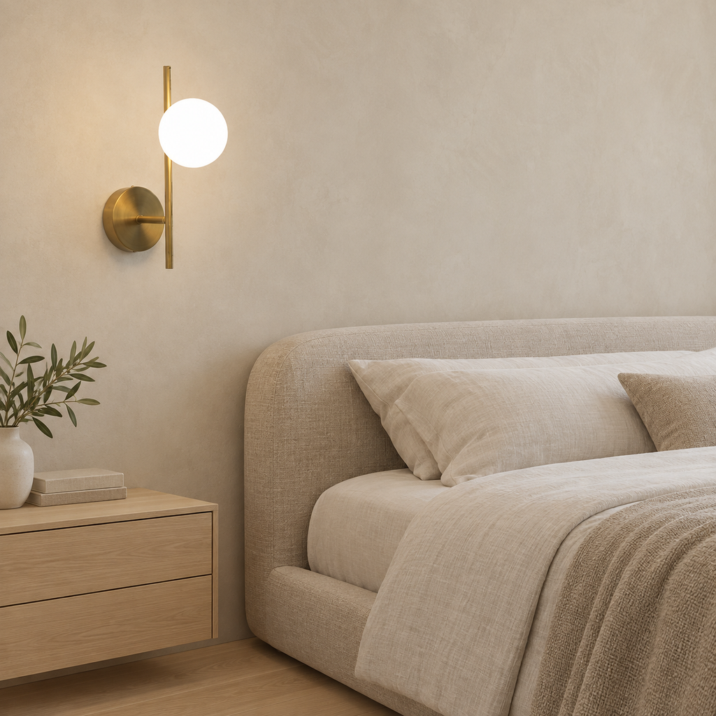Frosted Globe Wall Sconce