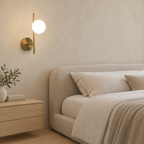 Frosted Globe Wall Sconce
