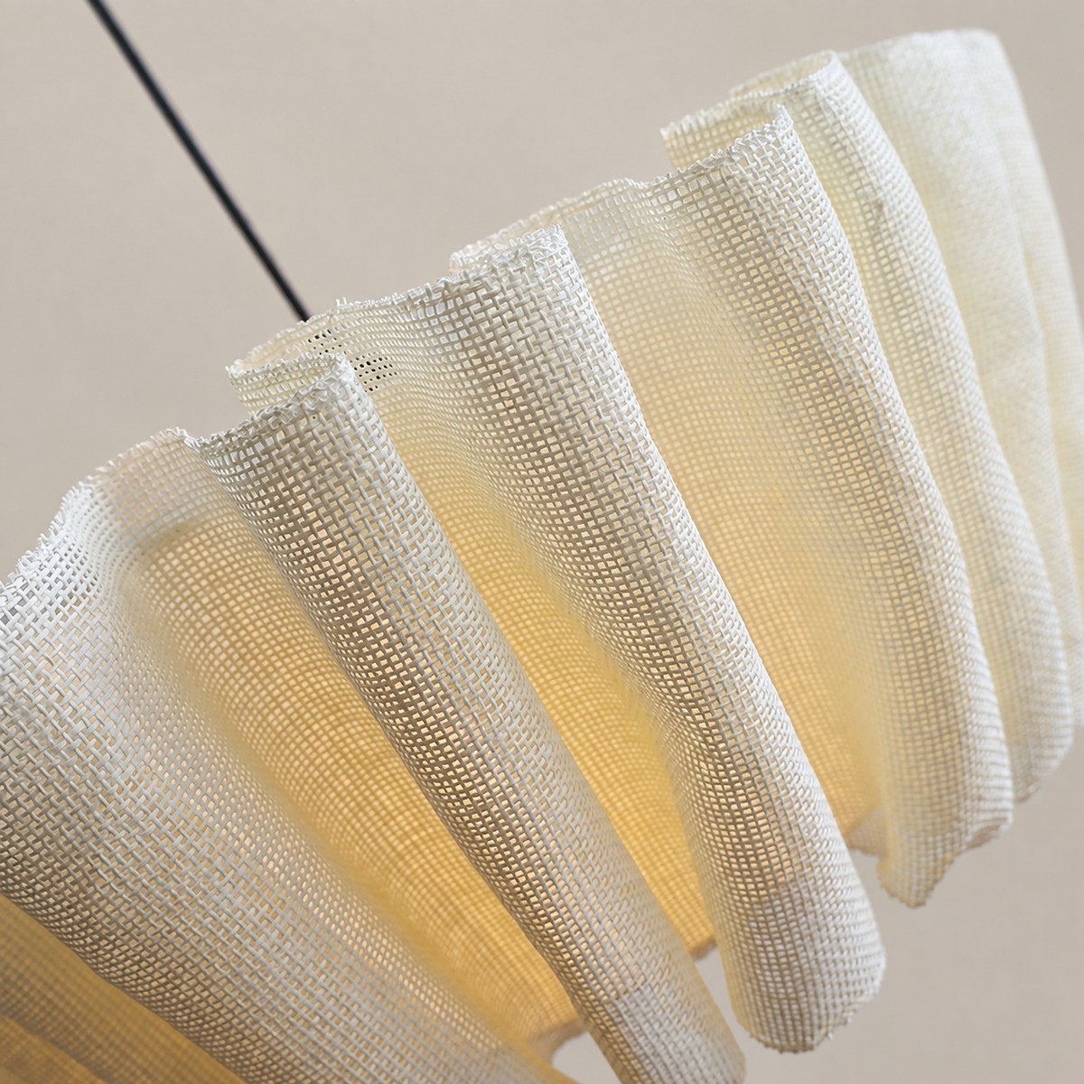 Handmade Fabric Pendant Light