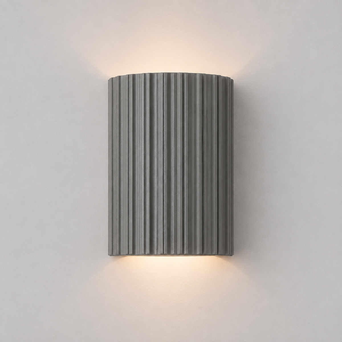 Fluted Resin Wall Sconce