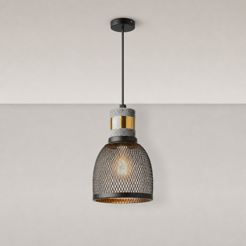 Concrete Mesh Pendant Light