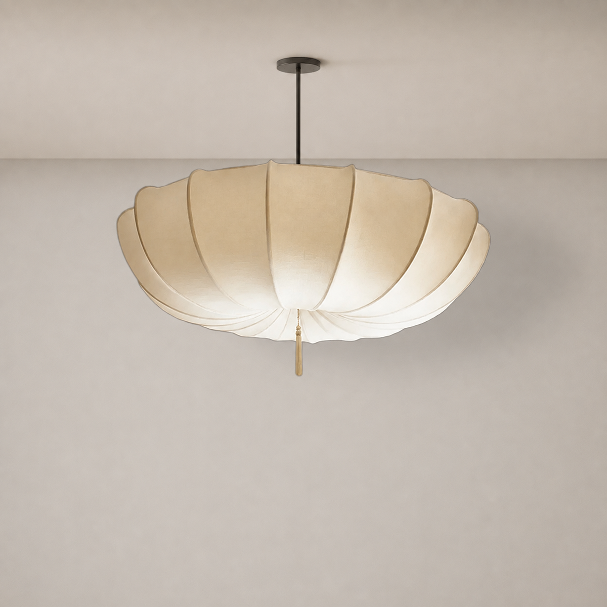 Wabi Sabi Fabric Pendant Light