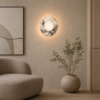 Marble and Glass Wall Sconce