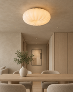Pleated Pumpkin Ceiling Light