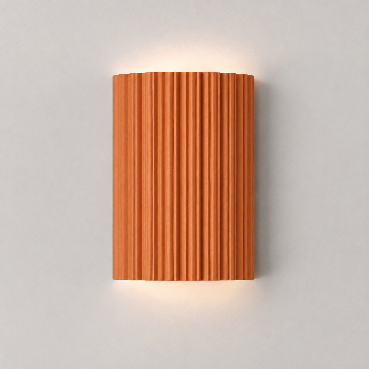 Fluted Resin Wall Sconce