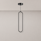 Slim Oval Halo Pendant Light