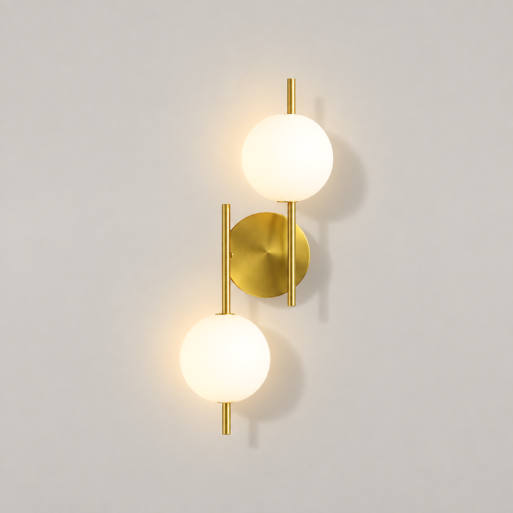 Frosted Globe Wall Sconce