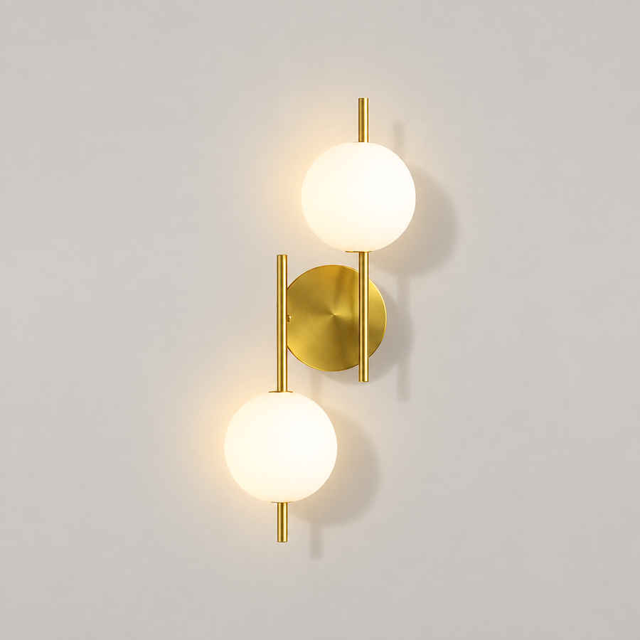 Frosted Globe Wall Sconce