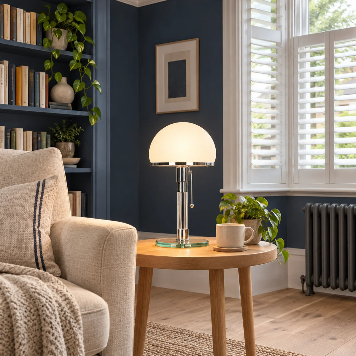 Bauhaus Glass Dome Table Lamp